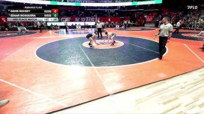 2A 120 lbs 3rd Place Match - Gavin Rockey, Wauconda vs Edgar Mosquera, Riverside (R.-Brookfield)