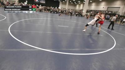144 lbs Cons. Quarters - Benjamin Ploehn, Stallions Wrestling Club vs Keaton Overcast, Repmo Wrestling Club