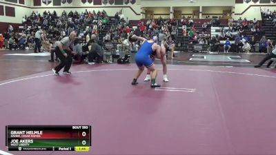 190 lbs Round 3 - Grant Helmle, Xavier, Cedar Rapids vs Joe Akers, West Liberty