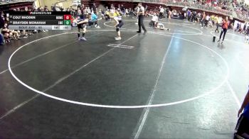 95 lbs Champ. Round 1 - Colt Rhoden, Midwest Destroyers Wrestling Club vs Brayden Monahan, Louisville Wrestling Club