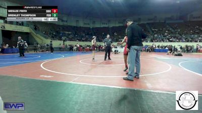 100 lbs Round Of 16 - Weslee Frith, Duncan Lady Demons vs Brenley Thompson, Perry Girls Wrestling Club