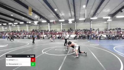 138 lbs Consi Of 8 #2 - Konnor Gilbert, Badlands WC vs Gavyn Mccasland, Basement Brawlers
