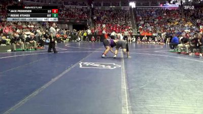 1A-285 lbs Champ. Round 2 - Reese Stokes, Hinton vs Jace Pedersen, South Central Calhoun