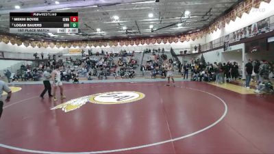 190 lbs 1st Place Match - Mekhi Bovee, Kelly Walsh vs Logan Bauers, Green River