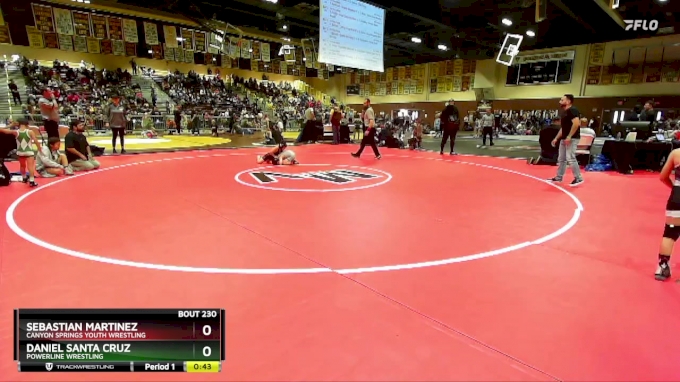 62 lbs 3rd Place Match Sebastian Martinez Canyon Springs Youth Wrestling vs Daniel Santa Cruz Powerline Wrestling