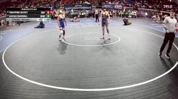 D 1 120 lbs Champ. Round 1 - Lucas Russell, Mandeville vs Trapper Scott, Benton