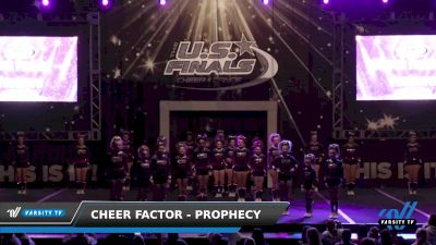 Cheer Factor - Prophecy [2022 L2 Junior - Medium 4/9/22] 2022 The U.S. Finals: Worcester