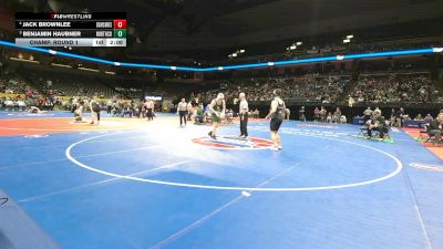 190 Class 1 lbs Champ. Round 1 - Benjamin Haubner, North Callaway vs Jack Brownlee, Summit Christian Academy