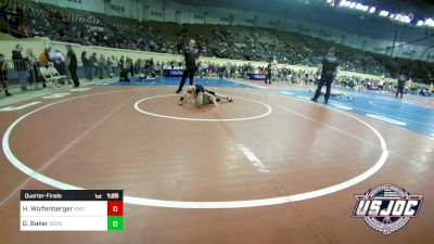 52 lbs Quarterfinal - Hagan Wolfenberger, Keystone Wrestling Club vs George Baker, Scrap Yard Training