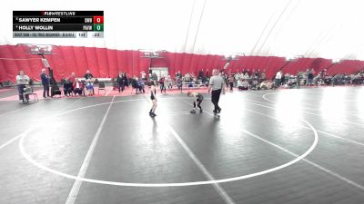 10U True Beginner - 54-55.6 Champ. Round 1 - Nick Douglas, Pardeeville Boys Club Youth Wrestling vs Skylah Barthel, Minnesota