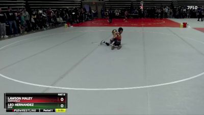 54 lbs 5th Place Match - Lawson Maley, Northfield vs Leo Hernandez, EVW