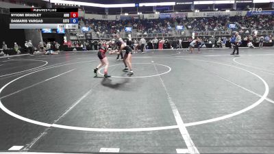 97.6-107.2 lbs Consi Of 16 #2 - Nyiomi Bradley, Adrian Blackhawks Wrestling vs Damaris Vargas, Cstc