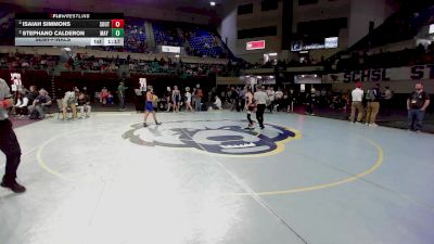 106 lbs Semifinal - Isaiah Simmons, Southside vs Stephano Calderon, May River