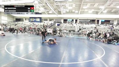 100 lbs Quarterfinals (8 Team) - Jre Whitford, Sanderson Wrestling Academy vs Jett Brenner, Shootbox