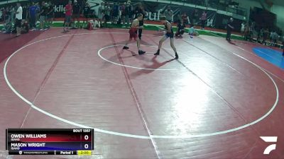 96 lbs 1st Place Match - Owen Williams, Idaho vs Mason Wright, Idaho