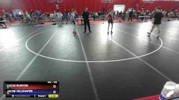 120 lbs Cons. Round 2 - Lucas Runyon, IA vs Jacob Hillshafer, WI