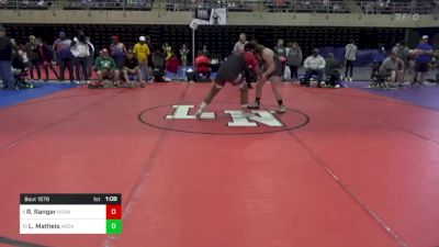 220 lbs Consi Of 4 - Robert Ranger, Hornell, NY vs Luke Matheis, Arcade, NY