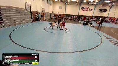 119-123 lbs Round 3 - Karson Stout, Berthoud vs Esteban Rascon, Greeley West