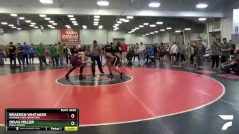 138 lbs Champ. Round 1 - Devin Miller, Hugo Owens vs Braeden Whitaker, Machine Shed Wrestling