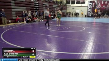 145 lbs Cons. Round 3 - Zach Fern, Iowa City, City High vs Cael Smithhart, Cedar Rapids Kennedy