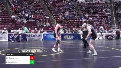 172 lbs Quarterfinal - Mason Savitz, Corry vs Carmine Lenzi, Berks Catholic