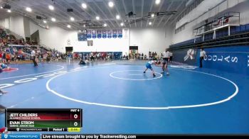 85 lbs Quarterfinal - Evan Strom, Gering Junior High vs Jett Childers, Alliance Middle School