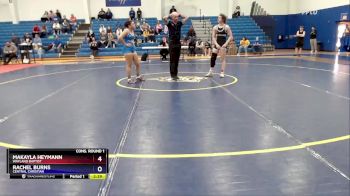 130 lbs Cons. Round 1 - Makayla Heymann, Wayland Baptist vs Rachel Burns, Central Christian