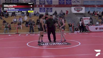 117 lbs Quarterfinal - Emma Desotell, Evergreen State vs Irma Retano, Eastern Oregon University