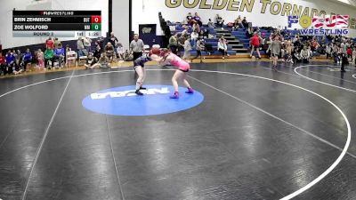 111-117 lbs Round 2 - Zoe Wolford, Morgantown Mafia vs Brin Zehmisch, Butler