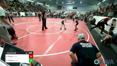 52 lbs Consi Of 8 #2 - Jude Grass, Springdale Youth Wrestling Club vs Harley Gibson, Coweta Tiger Wrestling