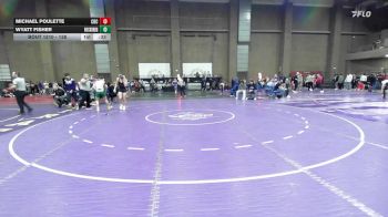 138 lbs Cons. Round 4 - Michael Poulette, Christian Brothers College vs Wyatt Fisher, Rock Bridge