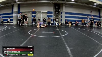 92 lbs Round 5 (8 Team) - Eli Oberheim, Team Shutt vs Camron Veneziano, CTWHALE