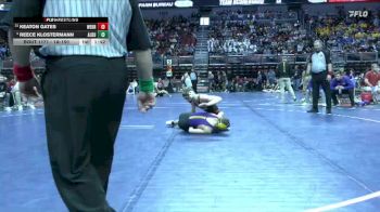1A-150 lbs Champ. Round 2 - Reece Klostermann, Alburnett vs Keaton Gates, West Branch