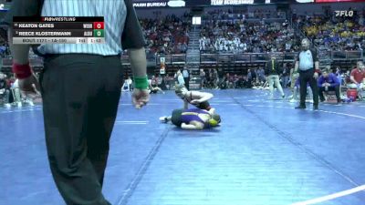 1A-150 lbs Champ. Round 2 - Reece Klostermann, Alburnett vs Keaton Gates, West Branch