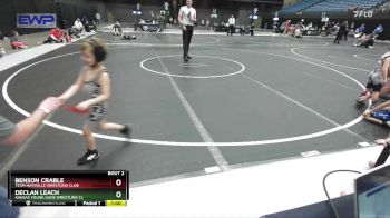 40 lbs Champ. Round 1 - Declan Leach, Kansas Young Guns Wrestling Cl vs Benson Crable, Team Haysville Wrestling Club