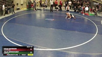 45 lbs Quarterfinal - Miles Bringhurst, WESTLAKE vs Titus Davidson, Wasatch WC