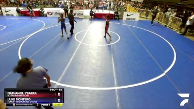 92 lbs Champ. Round 1 - Nathaniel Ybarra, Bloodline Wrestling vs Luke Montero, Sunkist Kids Monster Garage