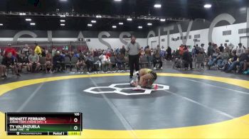 105 lbs Placement Matches (8 Team) - Bennett Ferraro, Junior Terps Xtreme (MY) vs Ty Valenzuela, Short Time