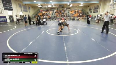 132 lbs Cons. Round 6 - Jake Solancho, Santiago vs Julian Espinoza, Cerritos