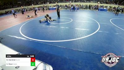 67 lbs Quarterfinal - Blakelee Gardner, Blanchard Wrestling Club vs Vitus Starr, Marlow Outlaws