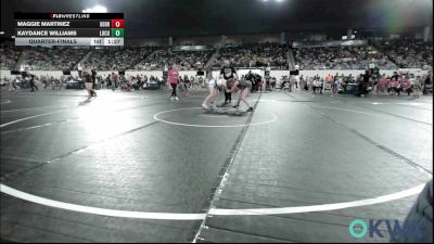 115 lbs Quarterfinal - Maggie Martinez, Berryhill Wrestling Club vs Kaydance Williams, Locust Grove Youth Wrestling