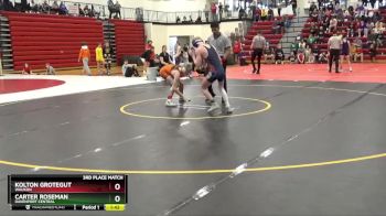 113 lbs 3rd Place Match - Carter Roseman, Davenport Central vs Kolton Grotegut, Waukon