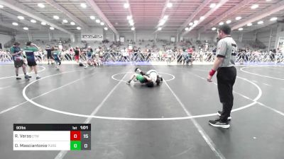 90 lbs Rr Rnd 2 - Richard Veras, CTWHALE vs Dominic Masciantonio, Pursuit Wrestling Academy - Silver