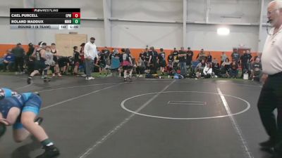 96 lbs Round 1 (8 Team) - Roland Maddux, Neighborhood Wrestling vs Cael Purcell, CP Wrestling