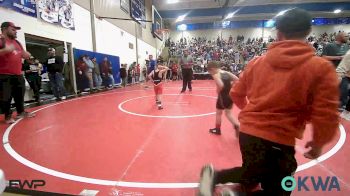 52 lbs Consi Of 16 #2 - Dean Smittle, Black Fox Wrestling Club vs Owen Stimson, Claremore Wrestling Club