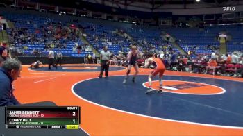 132 lbs Quarterfinals (8 Team) - Corey Bell, Mahomet (M.-Seymour) vs James Bennett, Chicago (Brother Rice)