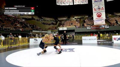 Junior Boys - 138 lbs Cons. Round 4 - Cruz Contreras vs Jake Simmons