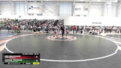 50-54 lbs Round 2 - Aris Beauchamp, LeRoy Wrestling vs Daphne Twoguns, Gowanda Wrestling