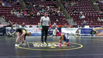 100 lbs First Round - Isabella Poole Martinez, Lebanon-G vs Kristen Walzer, Montour-G