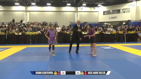 Hazel Marie Vallejo vs Breanna Elizabeth Rivera 2024 World IBJJF Jiu-Jitsu No-Gi Championship